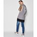 Nena Pasadena Sabotage Layered Hem Muscle Tee Storm Front