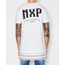 Nena Pasadena Salvation Layered Hem Tee White