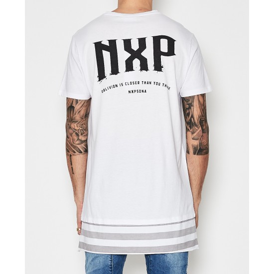 Nena Pasadena Salvation Layered Hem Tee White