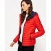 Superdry Core Down Hooded Jacket Red