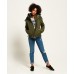 Superdry Hood Fur Sherpa Wind Attacker Khaki/Black