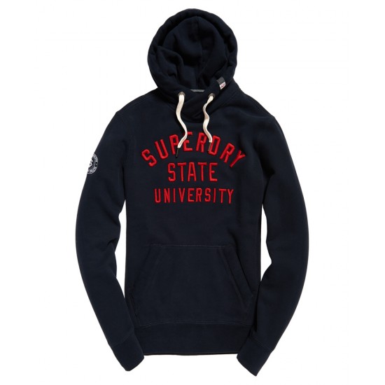 Superdry Applique Overhead Men's Hood Eclipse Navy