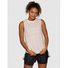 Jaggad Side Step Muscle Tank Pastel Pink