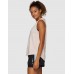 Jaggad Side Step Muscle Tank Pastel Pink