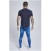 Sik Silk Gym Tee Navy