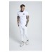 Sik Silk Curved Hem Tee White