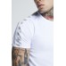 Sik Silk Curved Hem Tee White