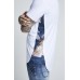 Sik Silk Curved Hem Slide Tee White
