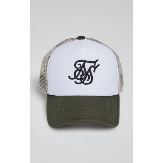 Sik Silk Foam Trucker Khaki