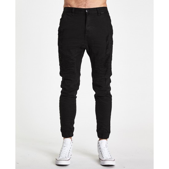 Kiss Chacey Zeppelin Pant Destroyed Solid Black