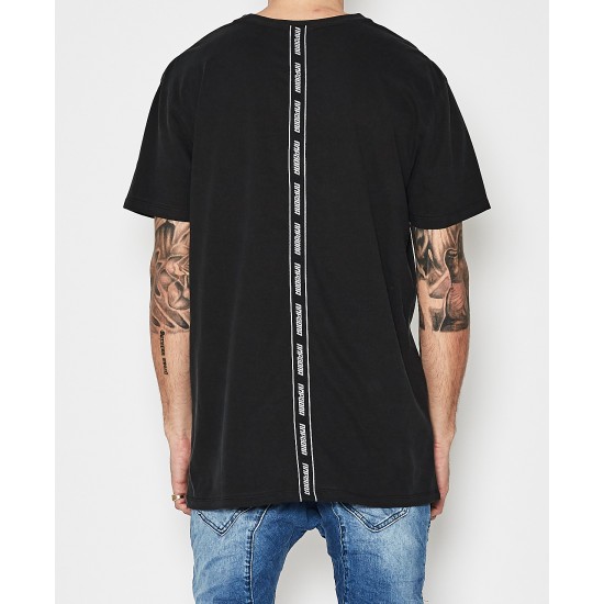 Nena Pasadena Solid Relaxed Fit Tee Pigment Black