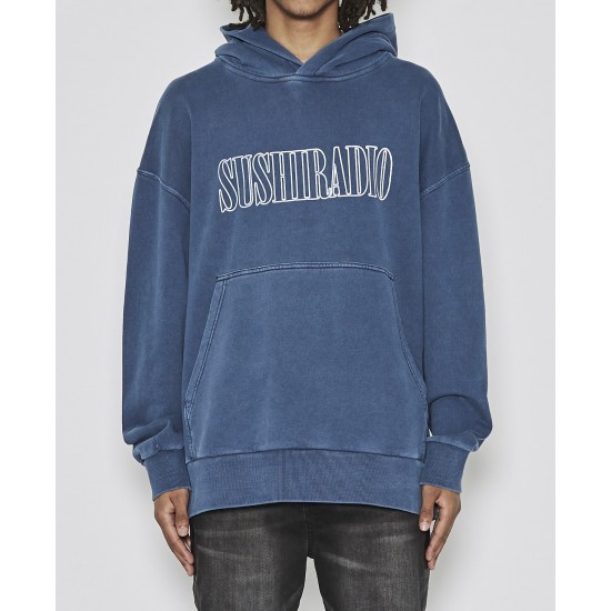 Sushi Radio Midnight Hooded Sweatshirt Indigo