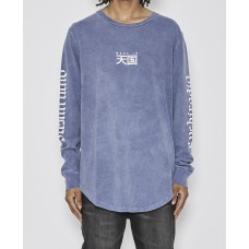Sushi Radio Cairo Long Sleeve Baseball Tee Nightshadow Blue
