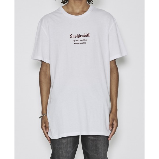 Sushi Radio War Relaxed Fit T-Shirt White