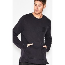 Kiss Chacey Dedication Step Hem Sweat DK Shadow