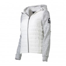 Superdry Storm Hybrid Ziphood White/Grit Grey