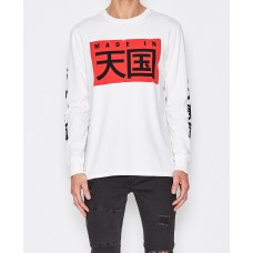 Sushi Radio Big Japan L/S Tee-White