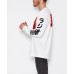 Sushi Radio Big Japan L/S Tee-White