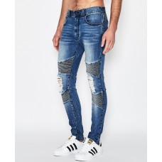 Sushi Radio Biker Jean Hydro Blue