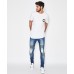 Sushi Radio Biker Jean Hydro Blue