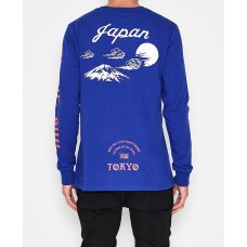 Sushi Radio Rising Sun L/S True Blue