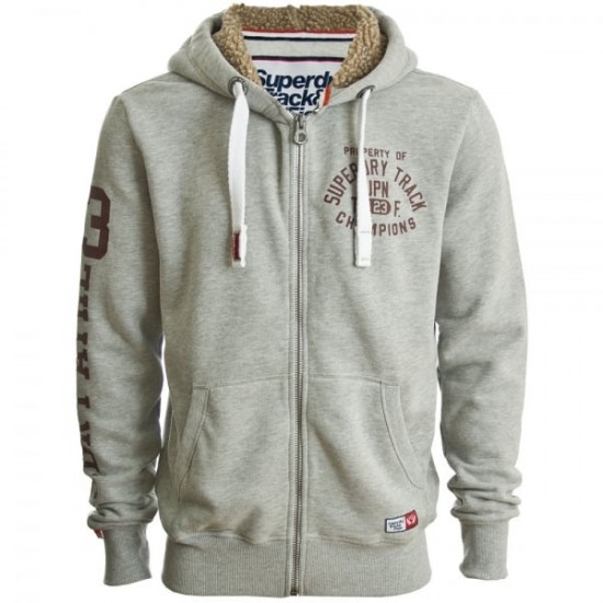Superdry Trackster Winter Ziphood Grey Marle