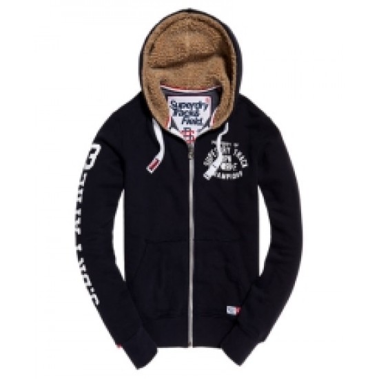 Superdry Trackster Winter Ziphood Truest Navy