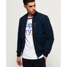 SUPERDRY WAX FLIGHT BOMBER JACKET Navy