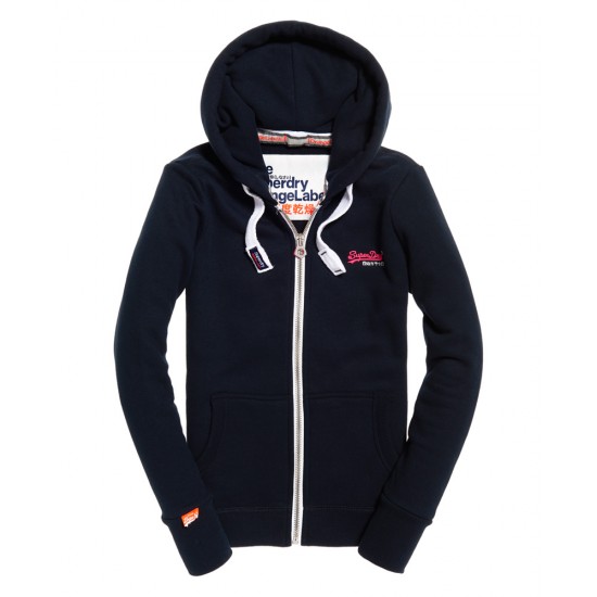 Superdry Orange Label Primary Ziphood Eclipse Navy WMN
