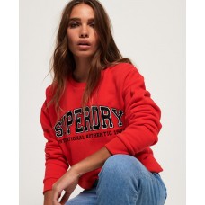 Superdry Urban Street Applique Crew Primary Red