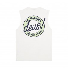 Deus Ex Machina Wheelie Muscle Tee Vintage White