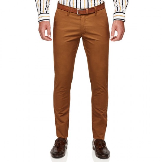 Politix Winsor Slim Tap Chino Rich Tan