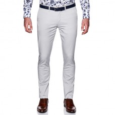 Politix Winsor Slim Tap Chino New Grey